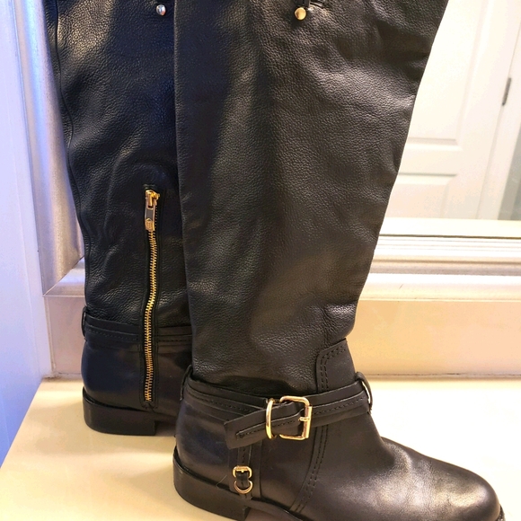 Vince Camuto tall leather riding boots size 8.5 - Picture 2 of 16